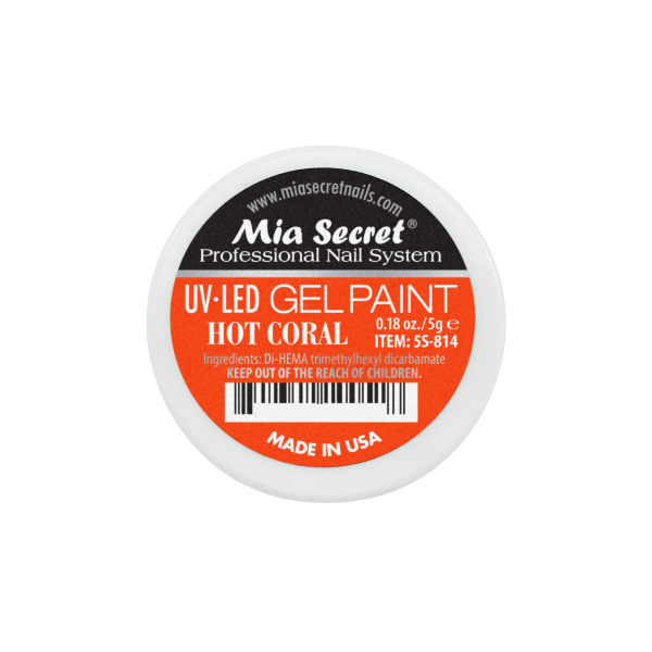 Gel paint hot coral 5gr.