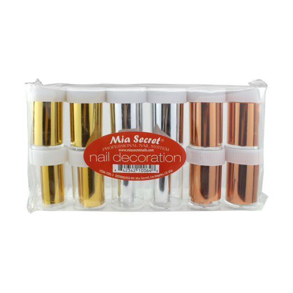 Foil paper silver, gold, bronze 12uni.