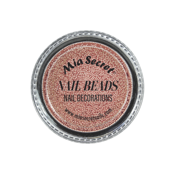 Metallic nail beads palo de rosa