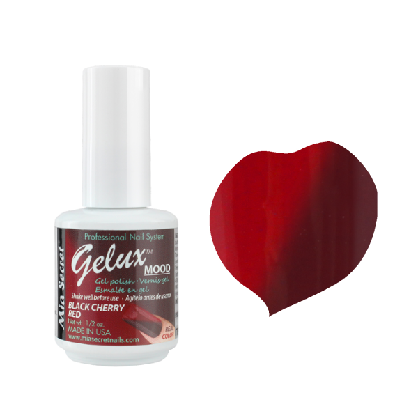 Gelux mood black cherry red 15ml.