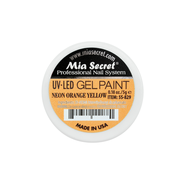 Gel paint neon orange yellow 5gr.