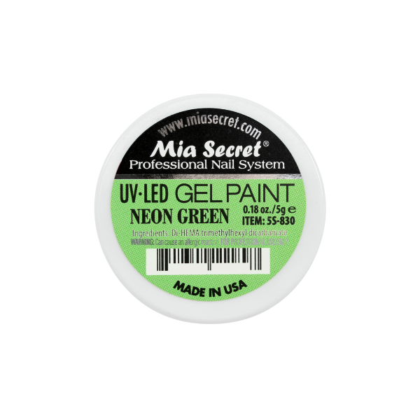 Gel paint neon green 5gr.