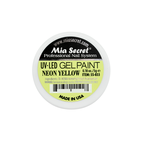 Gel paint neon yellow 5gr.