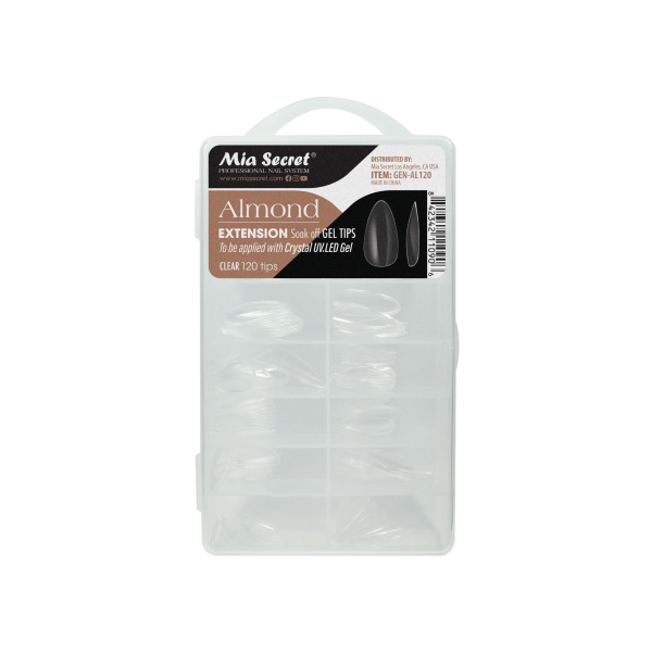 Tips soft gel Almond 120uni.