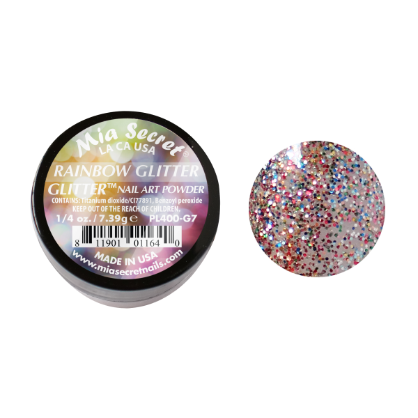 Rainbow glitter 7.39g.