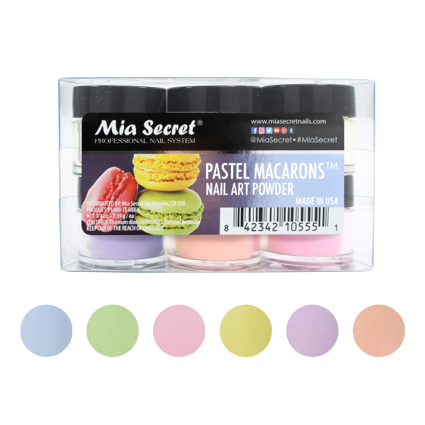 Colección pastel macarons