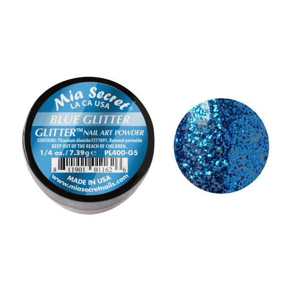 Blue glitter 7,39 g.