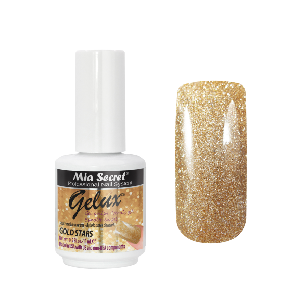 Gelux gold stars 15ml.