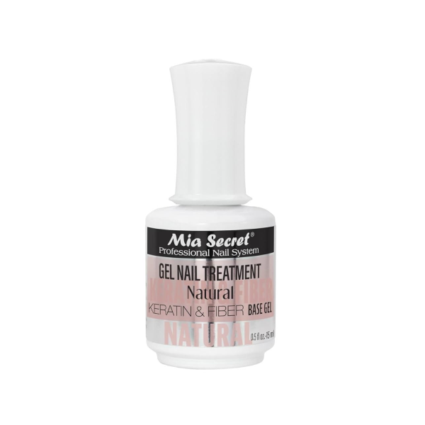 Tratamiento gel base y top con Keratina y Fibra 15ml.