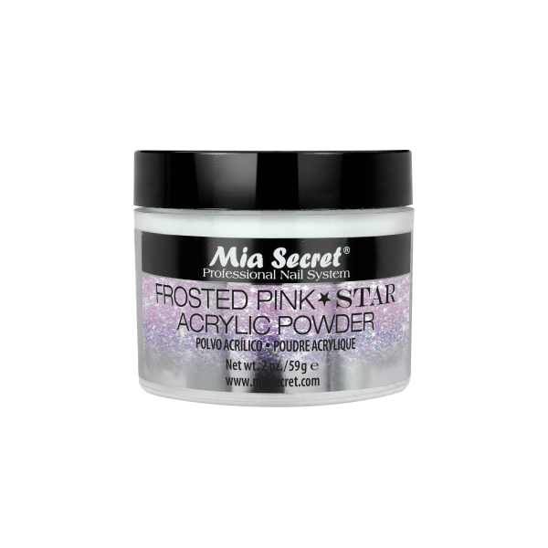 Polvo acrílico frosted pink star 59 g.
